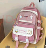 双星书包小学生女儿童书包一二三到六年级双肩包大容量运动减负背包 粉色大号【带圆兔子挂件】 实拍图