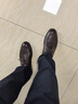 意尔康男鞋商务正装鞋男商务皮鞋时尚打孔结婚鞋 53449W棕色42 实拍图