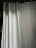 蓓柅高档纯色浴帘防水布浴室帘卫生间加厚涤纶洗澡间帘子淋浴隔断挂帘 银灰色 宽150*高180cm 实拍图