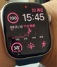 Apple/苹果 Watch Series 10 智能手表GPS款42毫米银色铝金属表壳丹宁色运动型表带S/M MX1J3CH/B 实拍图