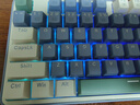 红龙（REDRAGON）KS104-B 机械键盘 有线键盘 全键热插拔PBT键帽104键游戏办公键盘RGB背光 海之盐-火红轴 实拍图