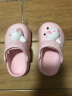 牧童儿童拖鞋夏男宝宝洞洞鞋软底女童卡通洗澡婴幼儿家居鞋萌兔粉150 实拍图