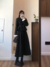 蝶娇诺（DIEJIAONUO）连衣裙女装2025年冬季新款韩系小香风千金感氛围感穿搭女套装复古 黑灰套装+腰带 S 实拍图