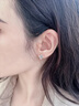 唯一（Winy）999纯银耳钉送老婆生日七夕情人节礼物女生显气质高级感耳环饰 实拍图