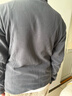 探拓（TECTOP）抓绒衣 户外加厚保暖男抓绒衣纯色立领半开衫柔软舒适抓绒衣 MZRY033 男款灰色 2XL 实拍图