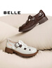 百丽（Belle）编织风罗马凉鞋商场款真皮透气休闲鞋D5H1DBK5 棕色 39 (245mm) 实拍图