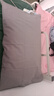 雅鹿枕头带全棉枕套睡眠枕芯家用卡通整头纯色单只学生颈椎枕一对装套 深灰浅灰LC 纯棉枕套1只+枕头1只 实拍图