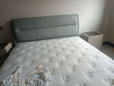 顾家家居（KUKA）京东独家家具卧室百搭耐磨简约奶油风头层黄牛皮双人大床DS8116B 8116【奢华版 云柔亲肤皮】暖烟灰1.8m 实拍图