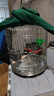 威毕鸟笼鹦鹉虎皮玄凤牡丹八哥珍珠不锈钢生态家用品大型别墅大号笼子 【不锈钢圆笼】30cm（送6件套） 实拍图