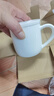 兮元记羊脂玉瓷陶瓷茶杯马克杯带盖白瓷水杯办公室个人专用会议杯泡茶杯 羊脂玉瓷言名水杯【简装】 实拍图