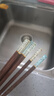 维艾（Newair）樱花筷子家用一人一筷鸡翅木高档高颜值家庭分餐实木筷子5双装 实拍图