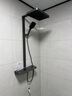 海尔（Haier）家用淋浴花洒全套装 钢琴按键大置物智能恒温淋浴器L533H 枪灰 实拍图
