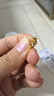 周六福海星足金999黄金耳钉女耳饰生日礼物计价AA096005 约0.67g 一对 实拍图