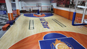 欧百娜篮球场地垫室内篮球场地胶球馆定制pvc塑胶地板运动地胶木纹地垫 【基础促销款】XLD-橘皮纹3.5mm 实拍图