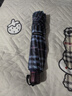 天堂伞格子伞男女超大号雨伞折叠遮阳防晒太阳伞晴雨两用广告定制logo 幽蓝色 实拍图