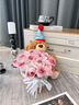三彩熊永生花小熊玩偶花束女生生日礼物女孩送女朋友毕业感恩圣诞节礼物 实拍图