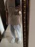 真维斯（Jeanswest）冰丝牛仔短裤男夏季薄款潮流休闲中裤外穿宽松天丝男士五分裤潮牌 浅蓝色 M 实拍图
