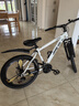 Jeep吉普山地车自行车学生成人减震碟刹通勤变速越野青少年巡航者C800 巡航者-一体轮-钢琴白 24寸(建议身高140-160cm) 24速运动版 实拍图