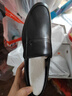 红蜻蜓打孔鞋夏季男士商务透气一脚蹬皮鞋中老年鞋WTA241281L黑色39 实拍图