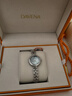 Davena【明星同款】蒂玮娜美人鱼手表梦幻轻奢女士手表生日礼物送女友 银色星海蓝-白昼橙心礼盒 实拍图