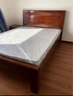 惠寻 京东自有品牌 床新中式全实木实木床1.5米单人床1.8米x2米双人床 床+床头柜*1 1500mm*2000mm框架结构 实拍图