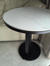 望骐轻奢岩板边几小茶几沙发角几网红阳台茶桌小圆桌可移动创意小桌子 黑架+50直径雪山石岩板 实拍图