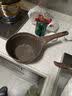 Amercook奶锅婴儿辅食锅不粘麦饭石热奶泡面锅胖东来同款电磁炉燃气灶通用 阿尔菲塔咖啡色奶锅 18cm 实拍图