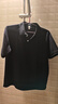 【阿玛尼制造商】宽松版POLO衫男女270G重磅中袖潮牌T恤衫 藏青色 S <140斤 实拍图