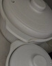 康舒（KANGSHU） 大容量砂锅炖锅家用耐高温陶土沙锅明火燃气陶土煲煮粥煲石锅 白2.3L+1.1L(2-4人)破损补发 实拍图
