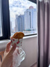 QWE吸管杯500ml樱桃粉PPSU黄金材质带刻度糖耐水杯粉嫩高颜值杯子控 实拍图