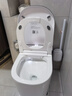 GOTD【内置泡泡】日本小户型52cm无水压智能马桶迷你全自动宫田坐便 顶配版【黑色】有水箱 下单备注坑距250/300/350/400 实拍图