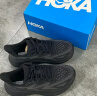 HOKA ONE ONE男款夏季克利夫顿 9跑步鞋CLIFTON 9轻量透气缓震 黑色/黑色-宽版 41 实拍图