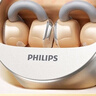 飞利浦（PHILIPS）蓝牙耳机耳夹式真无线开放挂耳式骨传导概念不入耳运动跑步通话降噪适用于华为苹果TAQ4220-银 实拍图
