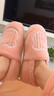 京东京造家居包脚棉拖鞋轻简毛绒保暖包跟棉拖鞋女款 花簇粉38-39 JZ-3222 实拍图