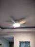 奥克斯吸顶风扇灯2025新款客厅餐厅家用大风力吊扇带电扇一体的吊灯 吸顶彩色-46寸五叶-变频-遥控 实拍图