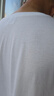 短袖t恤男夏季新款圆领纯色弹力修身半袖打底衫潮流简约男装上衣 米白色 薄款 XL (175) （115-130斤） 实拍图