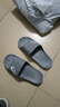 绚初拖鞋男大码外穿潮流夏季家用防滑拖鞋情侣居家浴室厚底凉拖鞋女 升级版动感 灰色 44-45 (适合43-44码穿) 实拍图