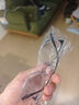 依视路（ESSILOR）男女款商务超轻镜框可配依视路镜片光学近视定制防蓝光平光眼镜 现片2片装 来架加工 镜框+依视路膜岩高清1.67现片 实拍图