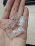 山泽 6P2C电话水晶头 2芯工程级镀金语音电话线接头 RJ11电话语音水晶头 100个 SJT-32100 实拍图