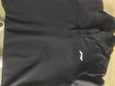 李宁速干短袖polo衫商务男女衬衫2026夏季 宽松透气T恤翻领休闲运动薄 黑色 速干透气轻薄 M 建议115-130斤 实拍图