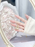 七可项链女生日礼物实用送女友老婆纪念日和田玉兔平安扣银吊坠锁骨链 实拍图