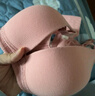 婧麒（JOYNCLEON）哺乳文胸孕妇内衣怀孕期哺乳薄款喂奶文胸产后前开扣无钢圈托聚拢 豆沙色3128【薄款透气聚拢】 90C 实拍图
