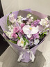 依醉美紫罗兰蝴蝶兰混搭紫玫瑰花束全国鲜花速递同城送闺蜜女友生日 【主图推荐】9朵海洋之歌蝴蝶兰花束 实拍图