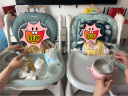 帛琦（Pouch）宝宝餐椅婴儿餐桌椅便携可折叠饭桌灰绿色k05plus+(冬夏两用棉垫) 实拍图