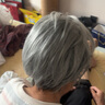 佰丝堂中老年花白假发短发女妈妈花白色老年人奶奶款短卷发舞台演出假发 4号发型 【花白发】 短发 实拍图