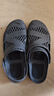 越南天然橡胶瑞洞洞鞋男夏外穿包头拖鞋开车两用沙滩软底防 灰黑 41 实拍图