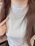 伊灿正圆施家仿珍珠项链女轻奢小众高级感锁骨链2025新款爆款气质颈链 正圆施家大珍珠项链10mm主图款 实拍图