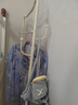 木樽加粗挂衣架落地卧室衣帽架多功能带轮移动晾衣服架房间收纳衣服架 猫耳朵 奶油白80cm 实拍图
