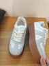 达芙妮厚底德训鞋女鞋2025秋冬新款冬季加绒鞋运动鞋百搭芭蕾小白鞋板鞋 实拍图