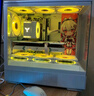 爱国者（aigo）星璨岚 小岚纹韵版 黑色 台式电脑主机箱 垂直风道风冷/M-ATX主板/240水冷/270°海景房/5090显卡 实拍图